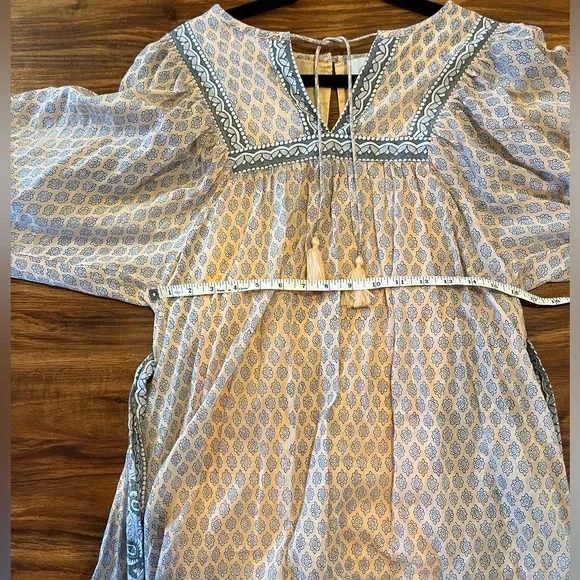 CLEOBELLA Magdalena Mini Dress in Scallop Block Print. Size medium - Picture 8 of 9